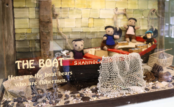 Wareham Bears sailboat display at the Blue Pool museum