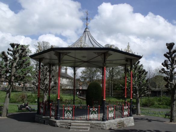 The bandstand in Borough Gardens, Dorchester