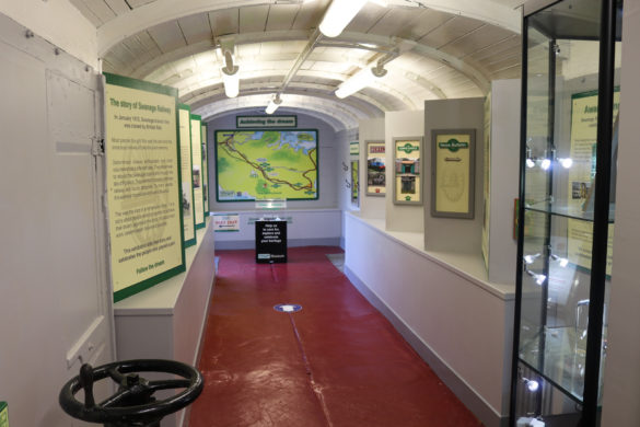 Exhibition coach at Swanage Railway museum