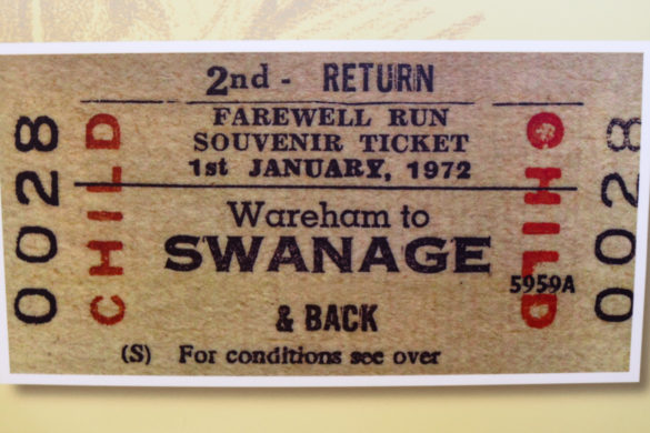 Old Wareham to Swanage 1972 ticket