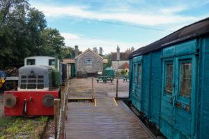 View of Corfe Castle station goods yard