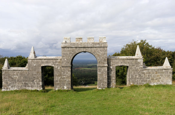 Front view of Grange Arch near Tyneham