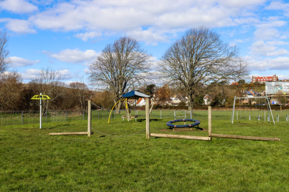 Balance beams at King George's playground, Swanage