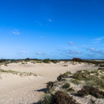 Sand dune crater at Knoll Beach in Studland