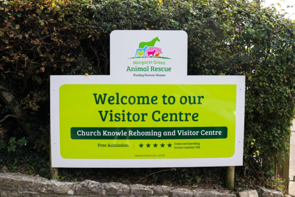 Margaret Green Animal Rescue Centre sign in Church Knowle