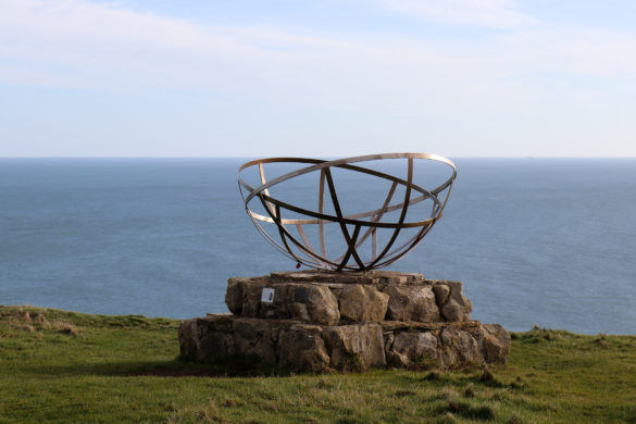 WW2 Radar monument at St Aldhelm's Head