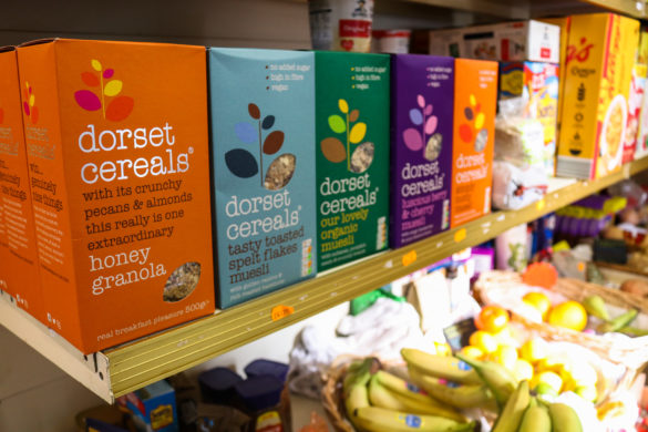 Dorset Cereals and fresh fruits at Studland Stores