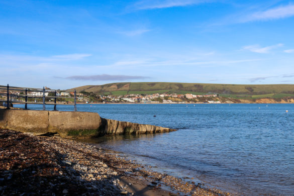 View across Swanage Bay from Monkey Beach