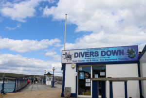 Divers Down diving shop on Swanage Pier