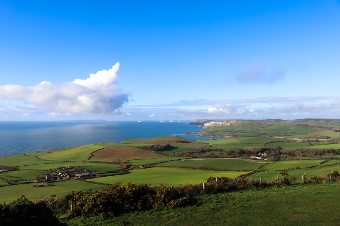 View from Swyre Head toward Kimmeridge and beyond