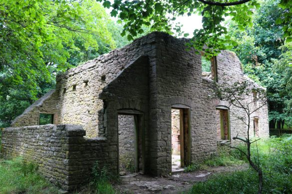 Ruined house in Tyneham Village