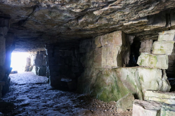 Chamber of quarry cave at Winspit
