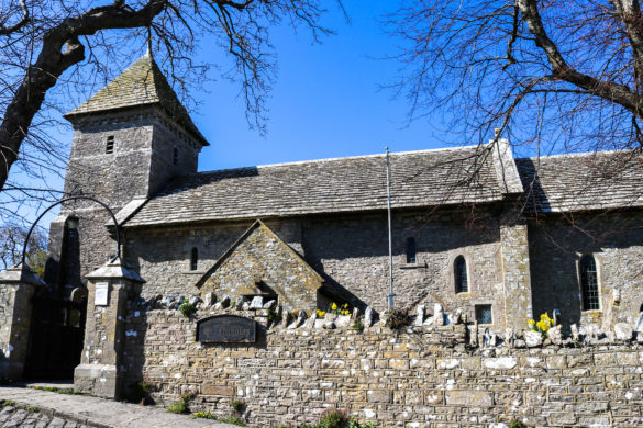 Exterior of St Nicholas' Church in Worth Matravers village
