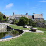 Duck pond in front of houses in Worth Matravers