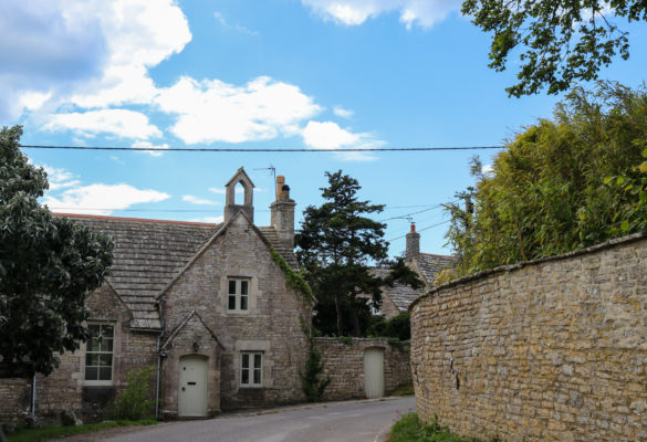House on a street in Worth Matravers village