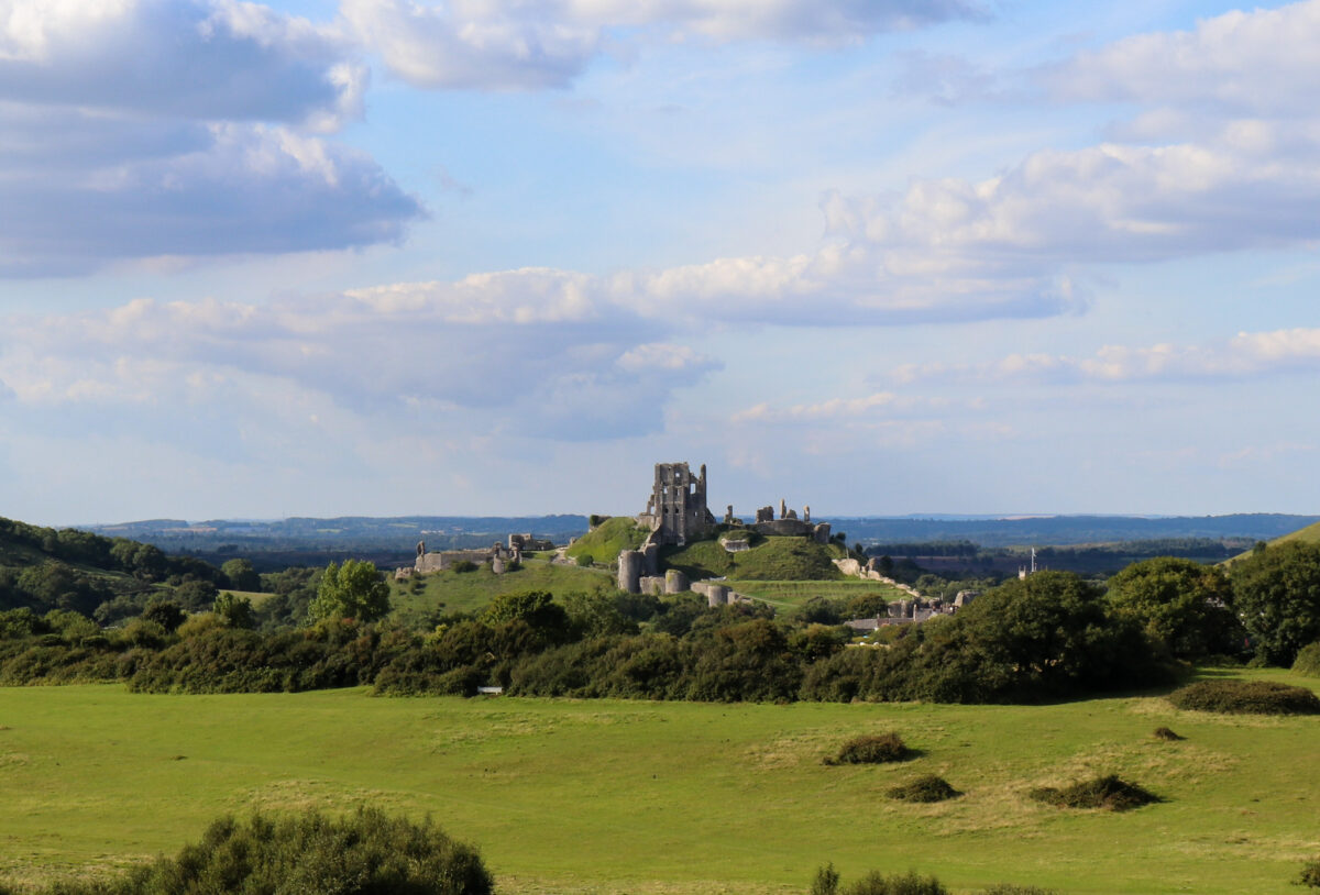 Corfe Castle view from Corfe Common