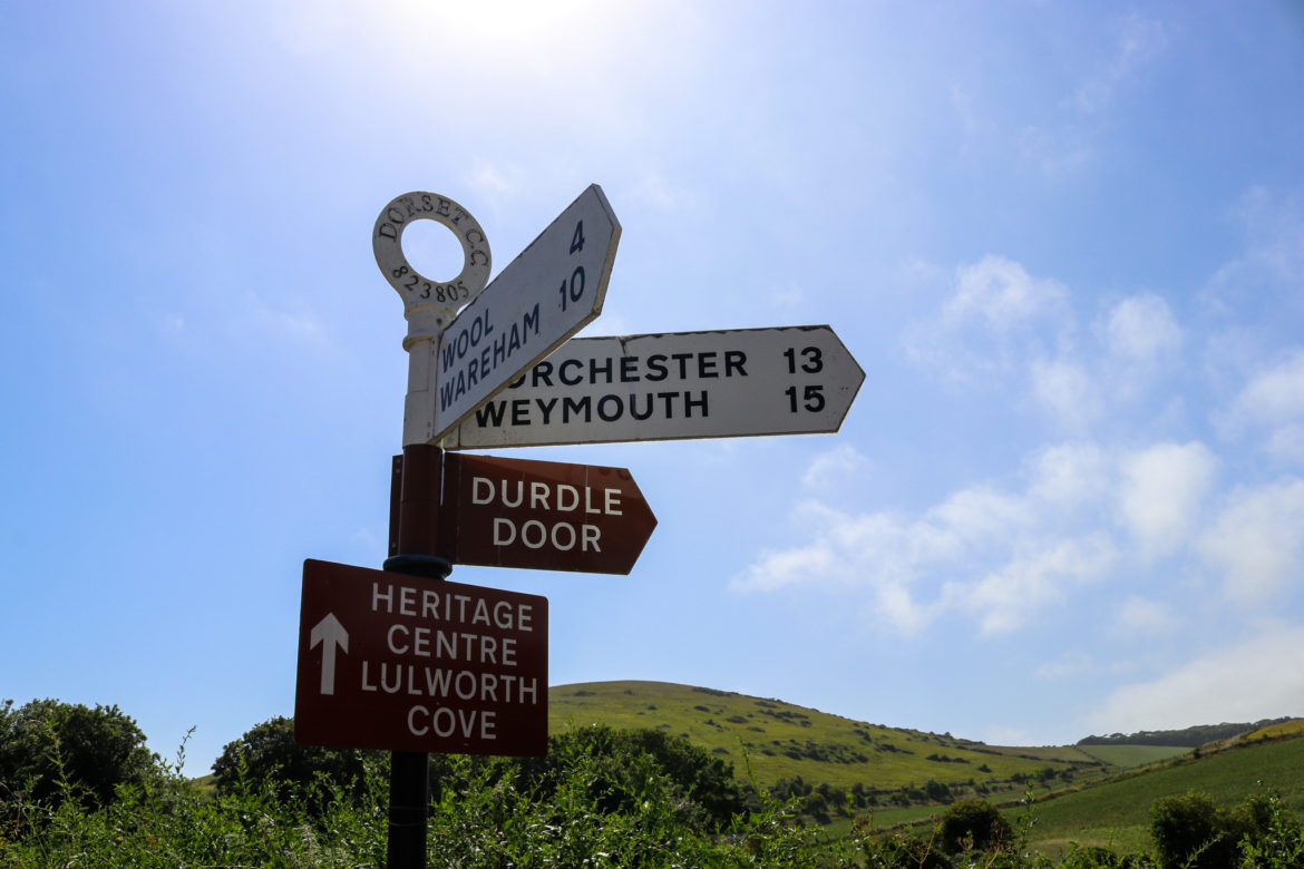 Signs at Lulworth Cove