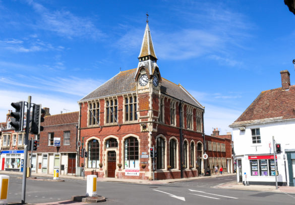 The Town Hall in the centre of Wareham