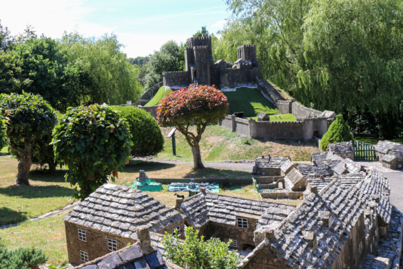 Model of Corfe Castle at the model village