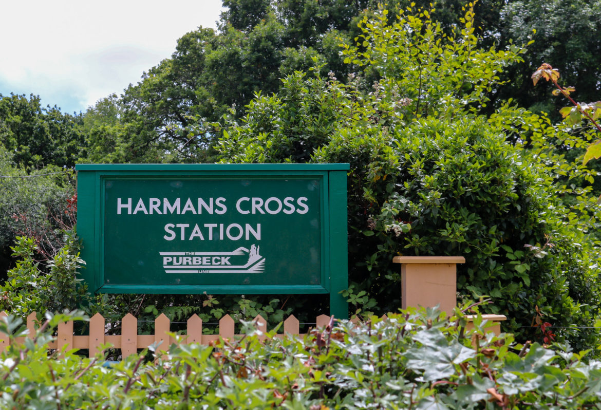 Sign for Harman's Cross station