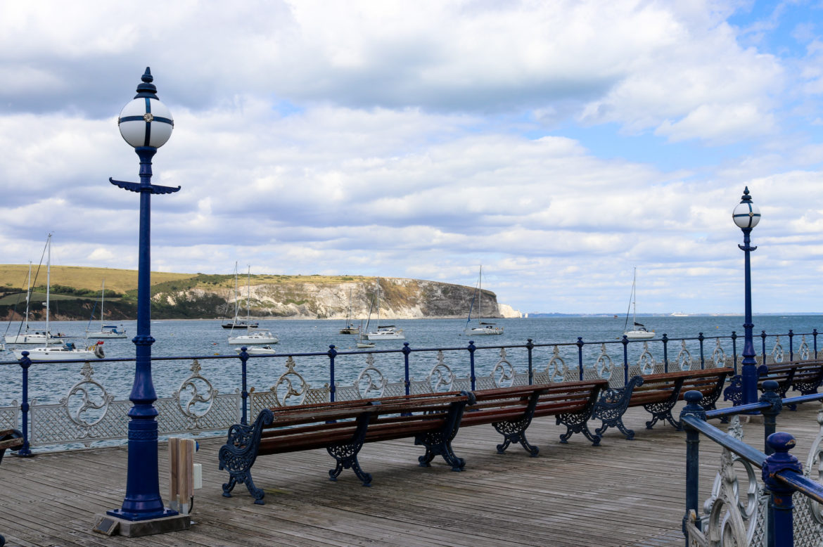 Benches along Swanage Pier