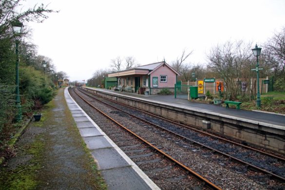 View across tracks to Harman's Cross station