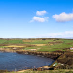 Kimmeridge Bay viewed from the steps up to Clavell Tower