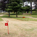 First hole of Beach Gardens' pitch and putt in Swanage