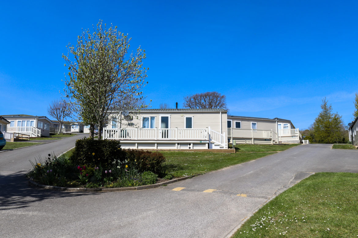 Static caravans at the Ulwell Holiday Park in Swanage