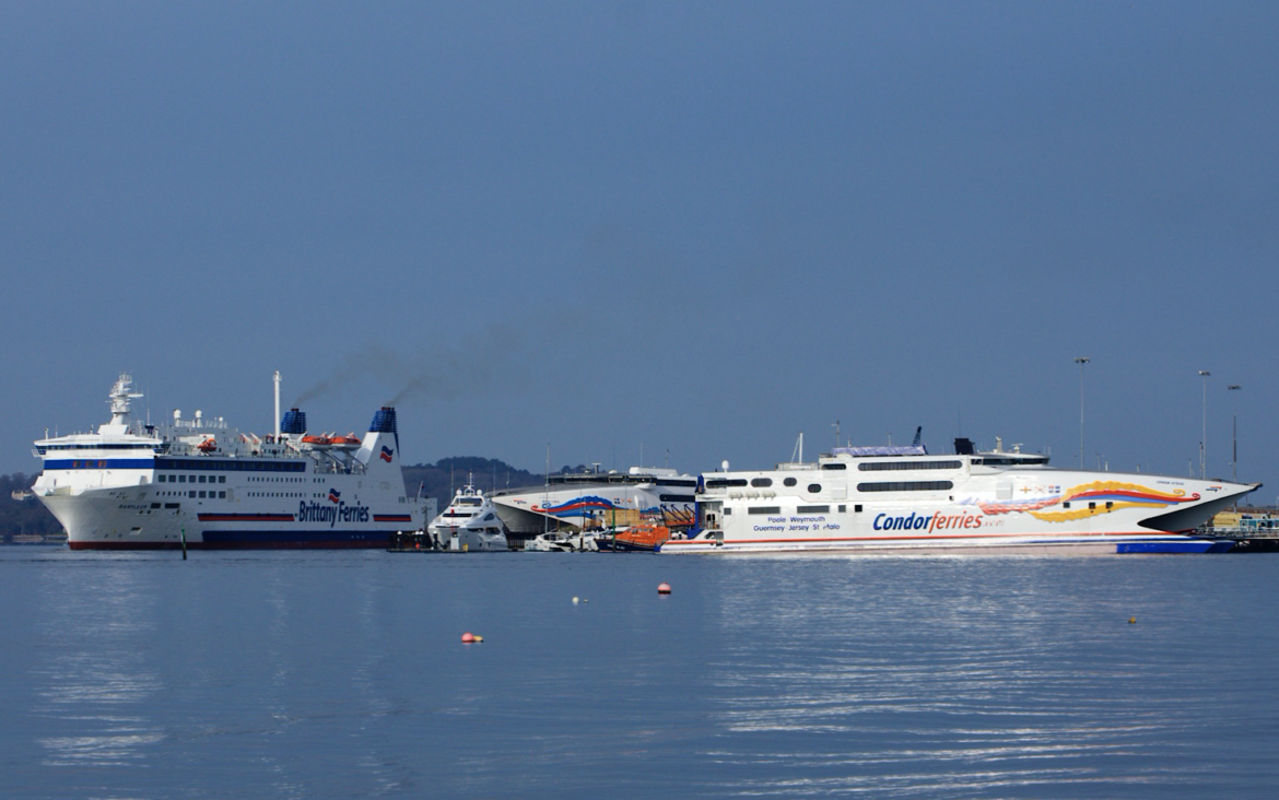 Two ferries serving Poole Port