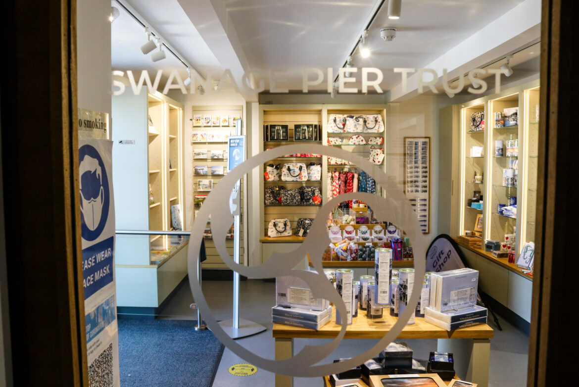 Entrance to the Swanage Pier shop