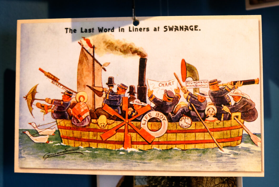Vintage Swanage cartoon postcard