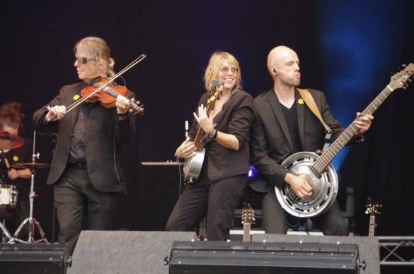 The band The Churchfitters performing on stage