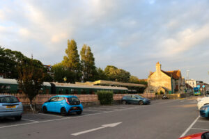 The car park at Swanage's Co Operative shop