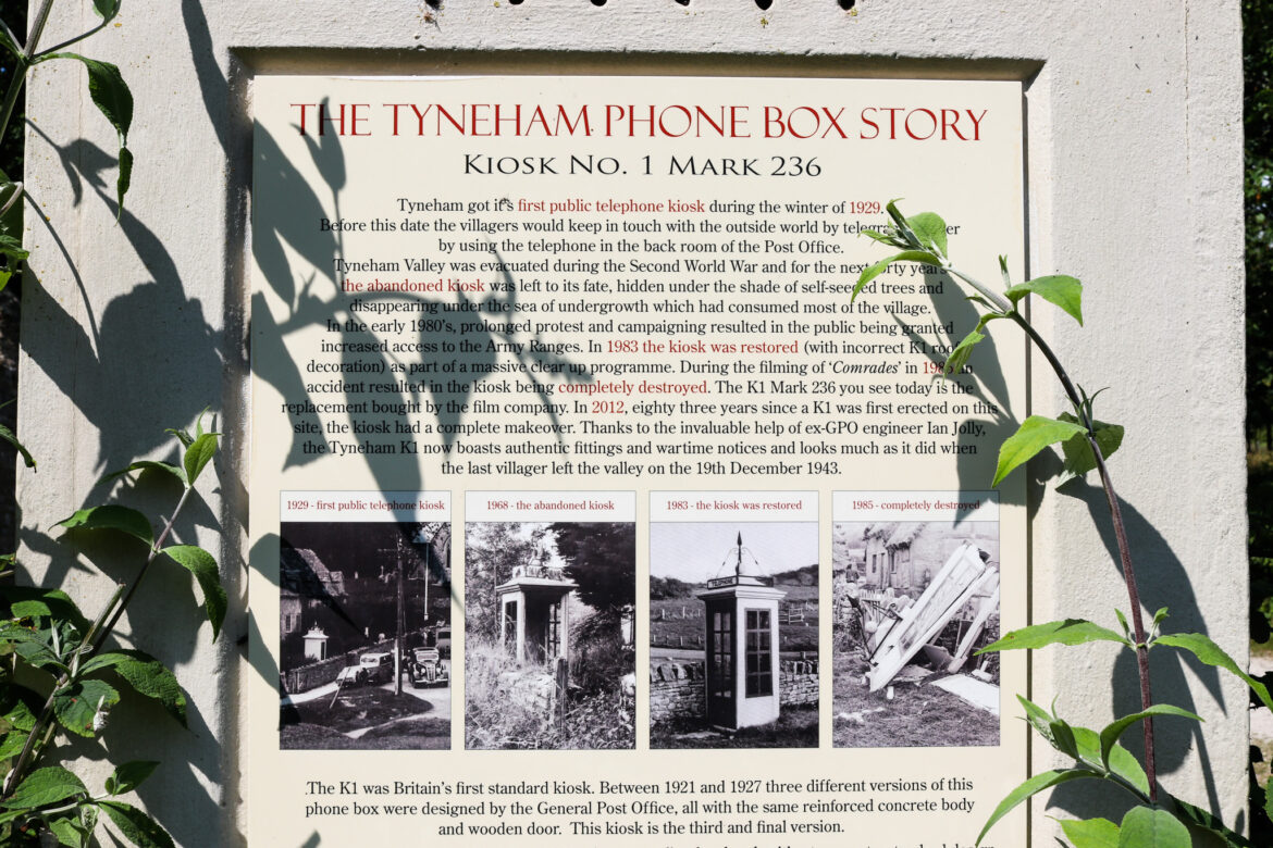 Story of the Tyneham telephone box