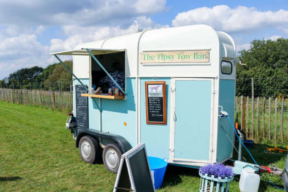 The Tipsy Tow Bar selling snacks at the Purbeck Pop-Up café