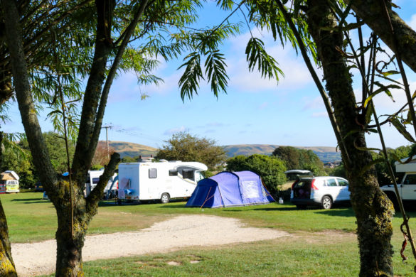 Camping area at Tom's Field, Langton Matravers