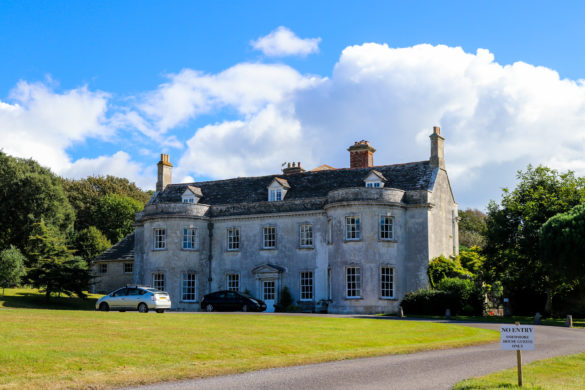 Front view and driveway, Smedmore House in Kimmeridge