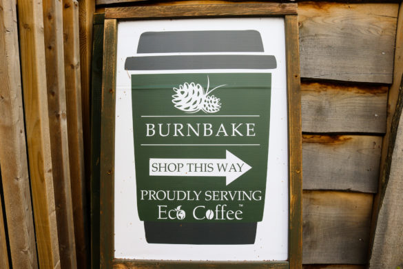 Eco-friendly coffee being served at the Burnbake Campsite, near Corfe Castle