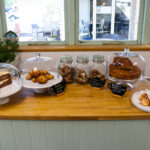 Ulwell Holiday Park cake display in the on-site shop