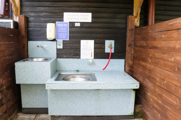 Birchwood Tourist Park's chemical toilet disposal point