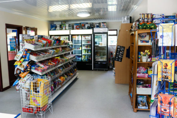 Items for sale in the campsite shop at Wareham Forest Tourist Park