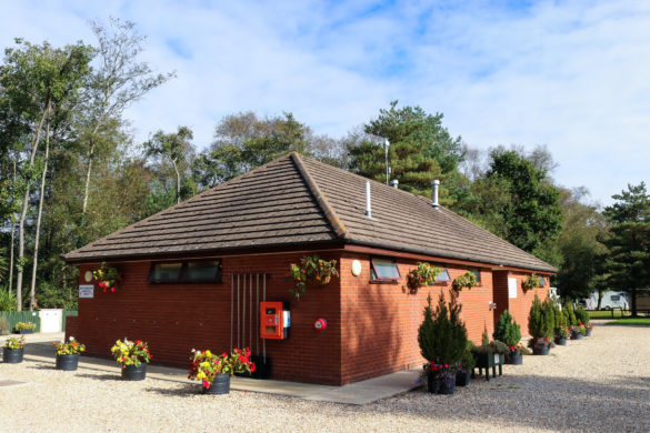Shower and toilet facilities block at Wareham Forest Tourist Park