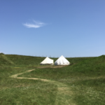 Bell tents at Camp Hartland