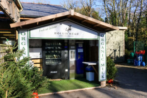 Plastic-free, organic milk for sale by Hollis Mead Dairy at Norden Farm