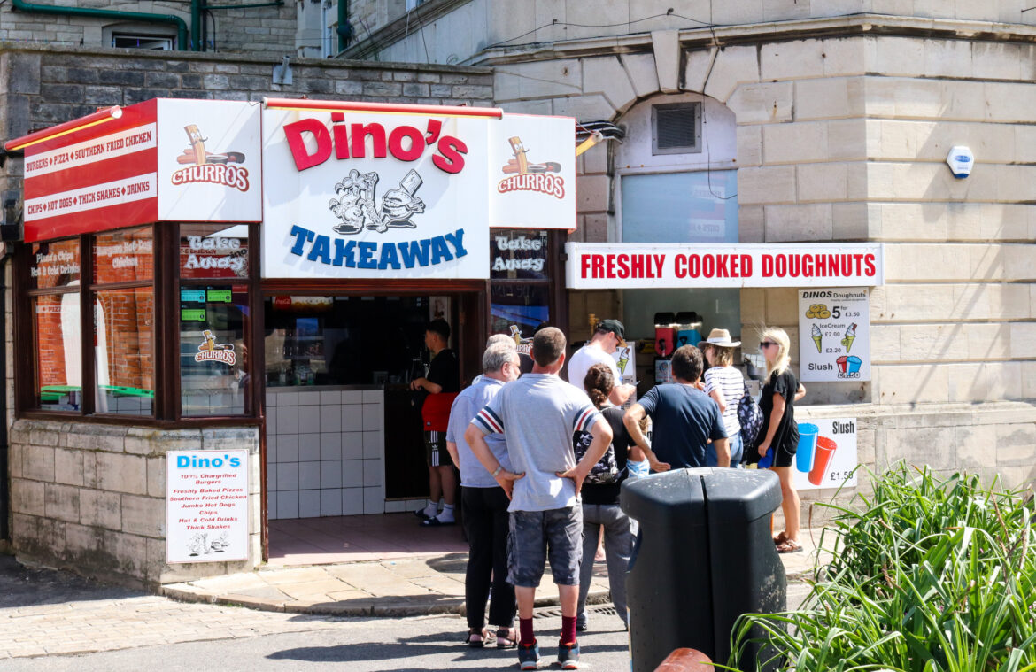 Takeaway fast food Dino's in Swanage