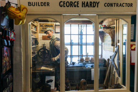 'George Hardy building contractor' historical display at the Swanage Museum