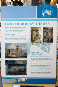'Old London by the Sea' history board at Swanage Museum