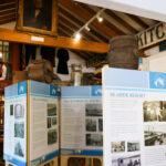 Information display boards on the history and heritage of Swanage in the town museum