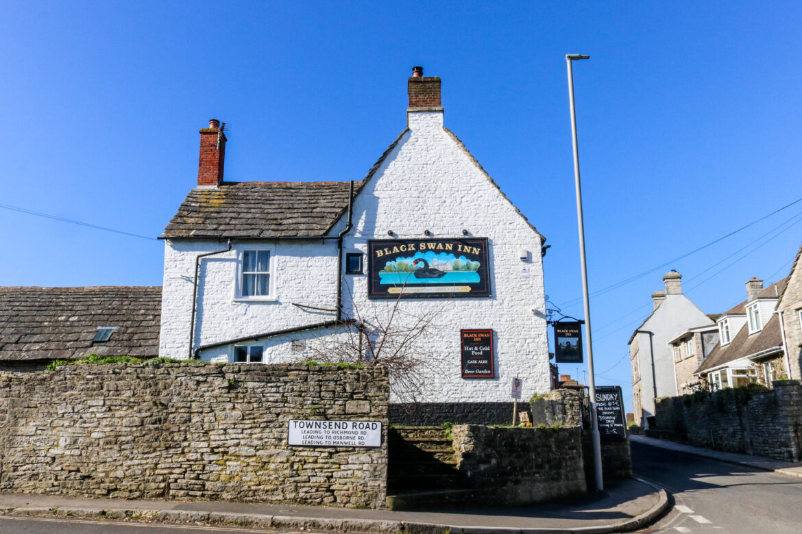 The Black Swan, on Townsend Road and High Street, Swanage